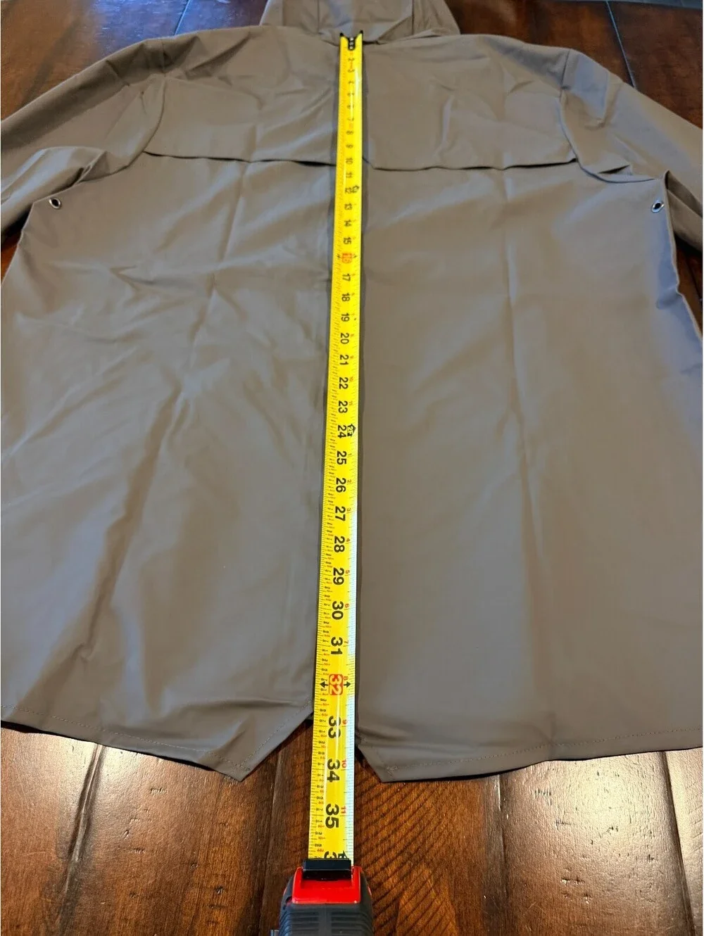 RAINS Jacket W3 Grey  Waterproof Hooded Rain Jacket Unisex XXL NWT